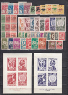 Bulgaria 1945 - Full Year MNH**, Mi-Nr. 468/515+508II/509II - Unused Stamps