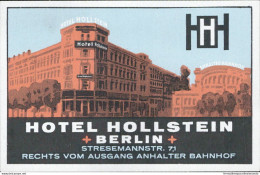 Bh103 Etichetta Da Bagaglio Hotel Hollstein Berlin  Germania - Otros & Sin Clasificación