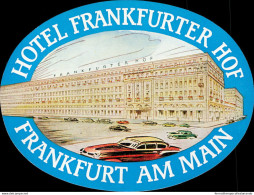 Bh106 Etichetta Da Bagaglio Hotel Frankfurter Hof   Germania - Otros & Sin Clasificación