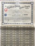The Match And Tobacco Timber Supply Company - 1 Action 1924 + Coupons - Andere & Zonder Classificatie