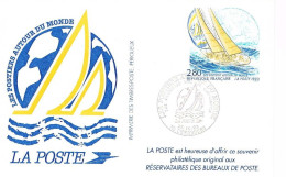 Frankreich Ganzsache Cherbourg 1993 - Segelboot, Segeln, Sailing, Voile - Official Stationery