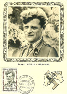 ROBERT KELLER 1899 1945 CARTE TIMBRE 18 MAI 1957 1er JOUR LE PETIT QUEVILLY CARTE NEUVE ETAT IMPECCABLE - Stamps (pictures)