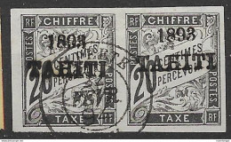 Tahiti VFU TB 1893 1300 Euros For Two Single Stamps Already - Gebraucht