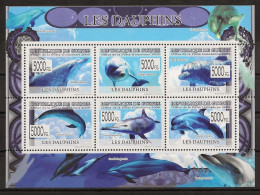 GUINEE - DAUPHINS - N° 4008 A 4013 ET BF 968 - NEUF** MNH - Delfini