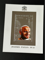 Tchad Chad Tschad 2001 Mi. Bl. 319 B ND Imperf Silver Argent Pape Jean-Paul II Papst Johannes Paul Pope John Paul - Ciad (1960-...)