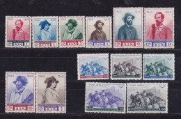 1949 San Marino Saint Marin GIUSEPPE GARIBALDI Serie Di 13 Valori MNH** Con Posta Aerea - Nuovi