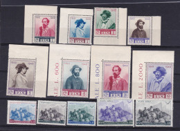 1949 San Marino Saint Marin GIUSEPPE GARIBALDI Serie Di 13 Valori MNH** Con Posta Aerea - Nuovi