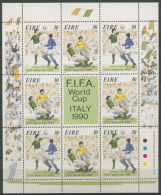 Irland 1990 Fußball-WM Italien Kleinbogen 712/13 K Postfrisch (C16433) - Blocs-feuillets