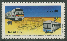 Brasilien 1985 Eisenbahn Schnellbahnen 2093 Postfrisch - Unused Stamps