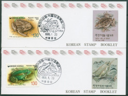 Korea (Süd) 1995 Naturschutz: Froschlurche 1826/27 MH Postfisch (C30411) - Korea, South