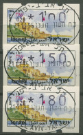 Israel ATM 1994 Jaffa Automat 026 !, Satz 3 Werte, ATM 16 X S Gestempelt - Frankeervignetten (Frama)