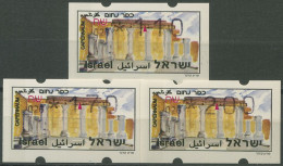 Israel 1997 ATM Kapernaum Mit Automaten-Nr. Satz 3 Werte ATM 33 S1 Postfrisch - Franking Labels