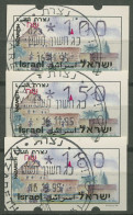 Israel ATM 1994 Nazareth Automat 023, Satz 3 Werte, ATM 19.2 X S3 Gestempelt - Franking Labels