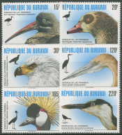 Burundi 1996 Vögel Nilgans Kronrnkranich Schreiseeadler 1828/33 Postfrisch - Ongebruikt