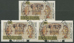 Israel 1996 Automatenmarken Weihnachten Satz 3 Werte ATM 29 S1 Gestempelt - Franking Labels