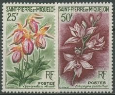 Saint-Pierre Et Miquelon 1962 Blumen Orchideen 394/95 Postfrisch - Ongebruikt