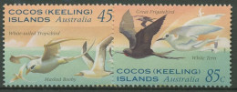 Kokos-Inseln 1995 Seevögel Bindenfregattvogel Tropikvogel 332/33 Postfrisch - Cocos (Keeling) Islands