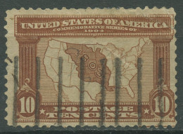 USA 1904 Louisiana-Ausstellung Landkarte 158 Gestempelt, Mängel - Used Stamps