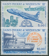 Saint-Pierre Et Miquelon 1987 Flugzeuge Flugboot 548/49 Postfrisch - Unused Stamps