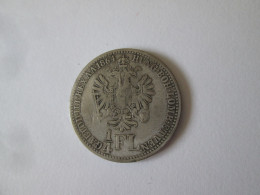 Rare Year! Austria-Hungary 1/4 Florin 1864 A Silver Very Nice Coin Franz Joseph I - Austria