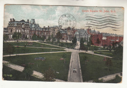 DC86. Antique Postcard. Queen Square, St. John. New Brunswick. Canada - St. John's