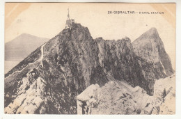 DC10. Vintage Postcard. Gibraltar. The Signal Station. - Gibraltar