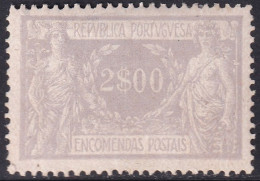Portugal 1920 Sc Q13 Mundifil 13 Parcel Post MH* Gum Crease - Nuevos