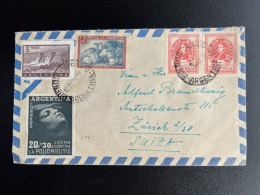 ARGENTINA 1956 AIR MAIL LETTER BUENOS AIRES TO ZURICH 13-07-1956 ARGENTINIE - Covers & Documents