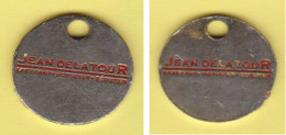 Jeton De Caddie " Jean DELATOUR " Fabricant Horloger Bijoutier (recto-verso ) [E]_j465 - Trolley Token/Shopping Trolley Chip