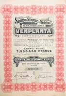Societe Des Entreprises & Plantations Alwin Vendelmans - VENPLANTA + Coupons - Other & Unclassified