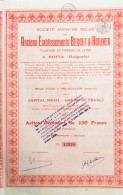 S.a. Anciens Etablissemnets Beroff & Horinek - Action Ordinaire 250 Francs  + Coupons - Textiles