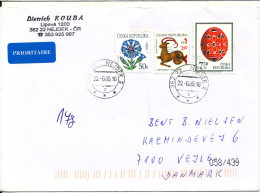 Czech Republic Cover Sent To Denmark Nejdek 22-6-2005 Topic Stamps - Cartas & Documentos