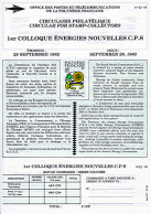 TAHITI - COPIE CIRCULAIRE PHILATÉLIQUE N°82-09 DU 29 SEPTEMBRE 1982 [COPIE] _T.DOC17-82/09 - Briefe U. Dokumente