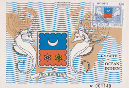 Carte Maximum  1er  Jour    MAYOTTE    Armoiries  De   MAYOTTE    1997 - Otros & Sin Clasificación