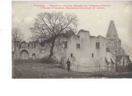 Picquigny - Ruines De L'ancien Château Des Vidames D'Amiens - L'Entrée Principale - édit. A. Breger Frères  + Verso - Picquigny