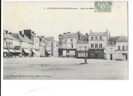 Le Mesle-sur-Sarthe - Place Du Marché - édit. A. Maillaut 7 + Verso - Le Mêle-sur-Sarthe