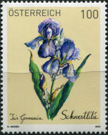 Austria 2023. German Bearded Iris (Iris Germanica) (MNH OG) Stamp - Nuevos