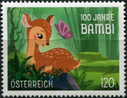 Austria 2023. 100th Anniversary Of Bambi (II) (MNH OG) Stamp - Nuovi