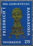 Austria 2022. 900th Birth Anniversary Of Frederick I "Barbarossa" (MNH OG) Stamp - Unused Stamps