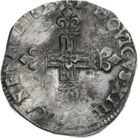 France, Louis XIII, 1/4 Ecu, 1629, Bayonne, Argent, TB+, Gadoury:27 - 1610-1643 Ludwig XIII. Der Gerechte