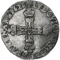 France, Louis XIII, 1/4 Ecu, 1628, Bayonne, Argent, TB+, Gadoury:27 - 1610-1643 Luigi XIII Il Giusto