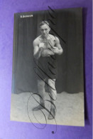 Boksen Bokser   Boxeur Boxing Boxer  " A.SENSEN  "   Fotokaart Photo HALLEUX - Boxe