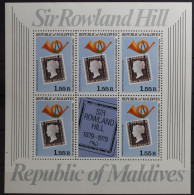 Malediven 819 C Postfrisch Als Kleinbogen #TE449 - Maldives (1965-...)