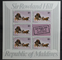 Malediven 817 C Postfrisch Als Kleinbogen #TE447 - Maldives (1965-...)