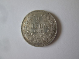 Bulgaria 2 Leva 1913 AUNC Silver/Argent Very Nice Coin King Ferdinand I See Pictures - Bulgarien