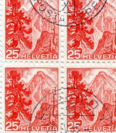 Suisse - Nationalpark - Parc National - Bloc De 4 N°288 - Used Stamps