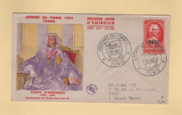 Tunisie - Journee Du Timbre - 1953 - Storia Postale