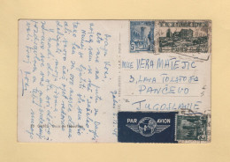 Tunisie - Carte Postale Par Avion Destination Yougoslavie - 1948 - Covers & Documents