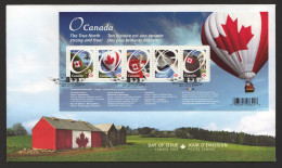 2011 Canada Flag On Balloon, Uniforms, Canadarm Souvenir Sheet Of 5 Different Sc 2418 - 2011-...