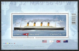 CANADA....QUEEN ELIZABETH II...(1952-22.)..." 2012.."...TITANIC........MINI SHEET....MNH.. - Ships